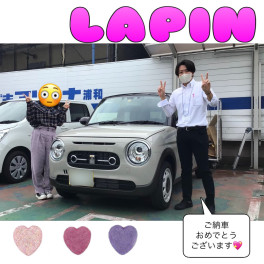 新型ラパン御納車式です♫